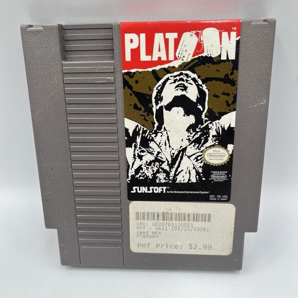 Platoon (Nintendo Entertainment System, 1988) NES Cart Only TESTED - Picture 1 of 6